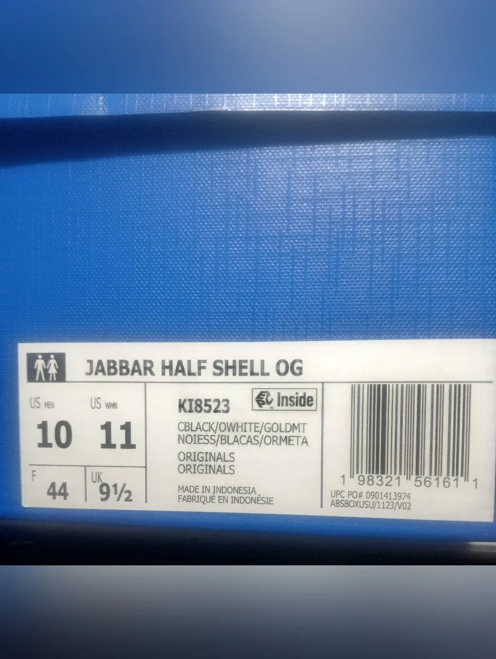 NIB Adidas Jabbar Half Shell OG